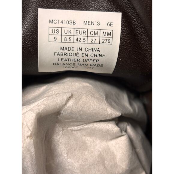 Dunham Brown Leather Oxford Shoes Men’s 9 6E Wide - Picture 8 of 9